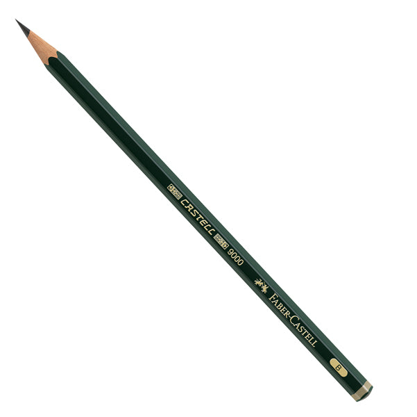 Matita in grafite Castell 9000 - gradazione B - esagonale - Faber-Castell