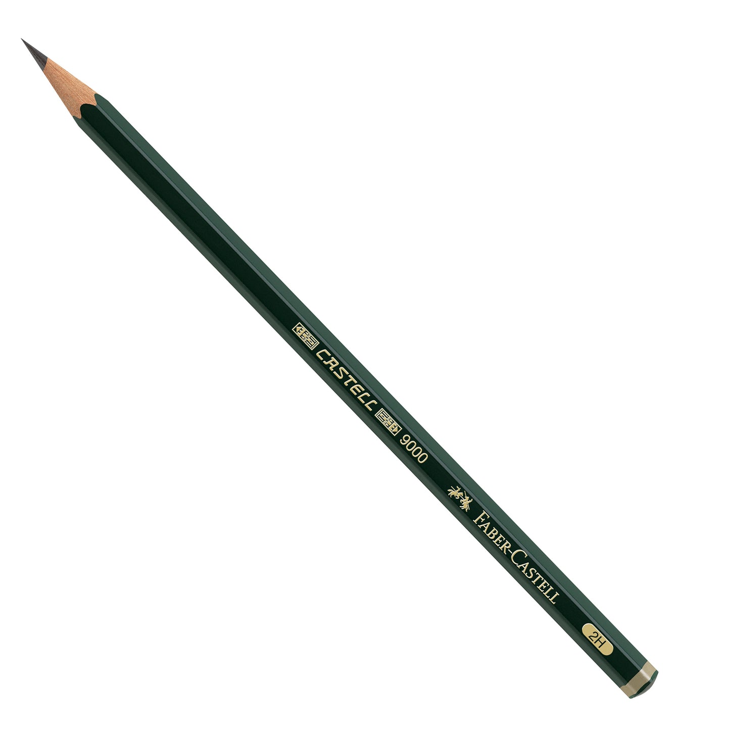Matita in grafite Castell 9000 - gradazione 2H - esagonale - Faber-Castell