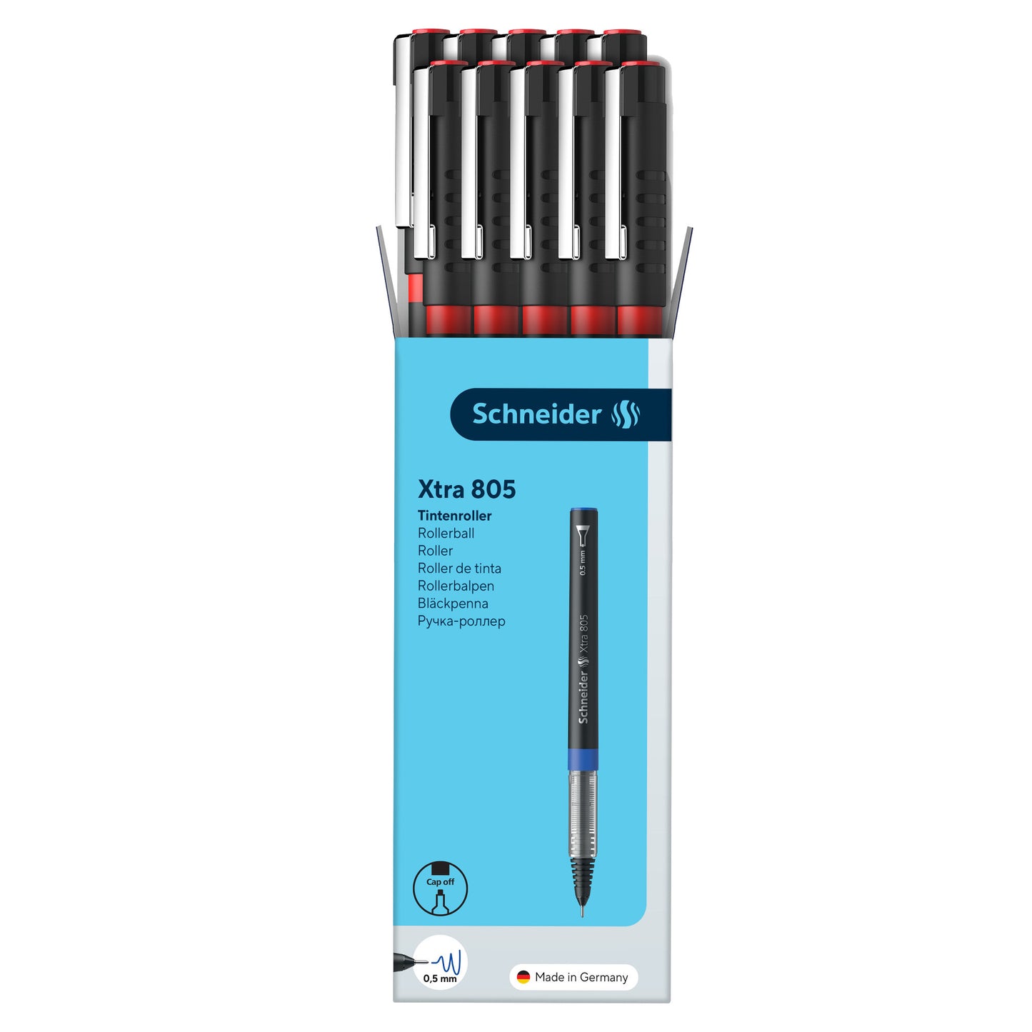 Roller con cappuccio Xtra 805 - tratto 0,5mm - rosso  - Schneider