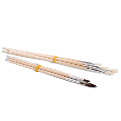 Pennelli e Portapennelli  - in ppl - Primo - astuccio con 5+5 pennelli