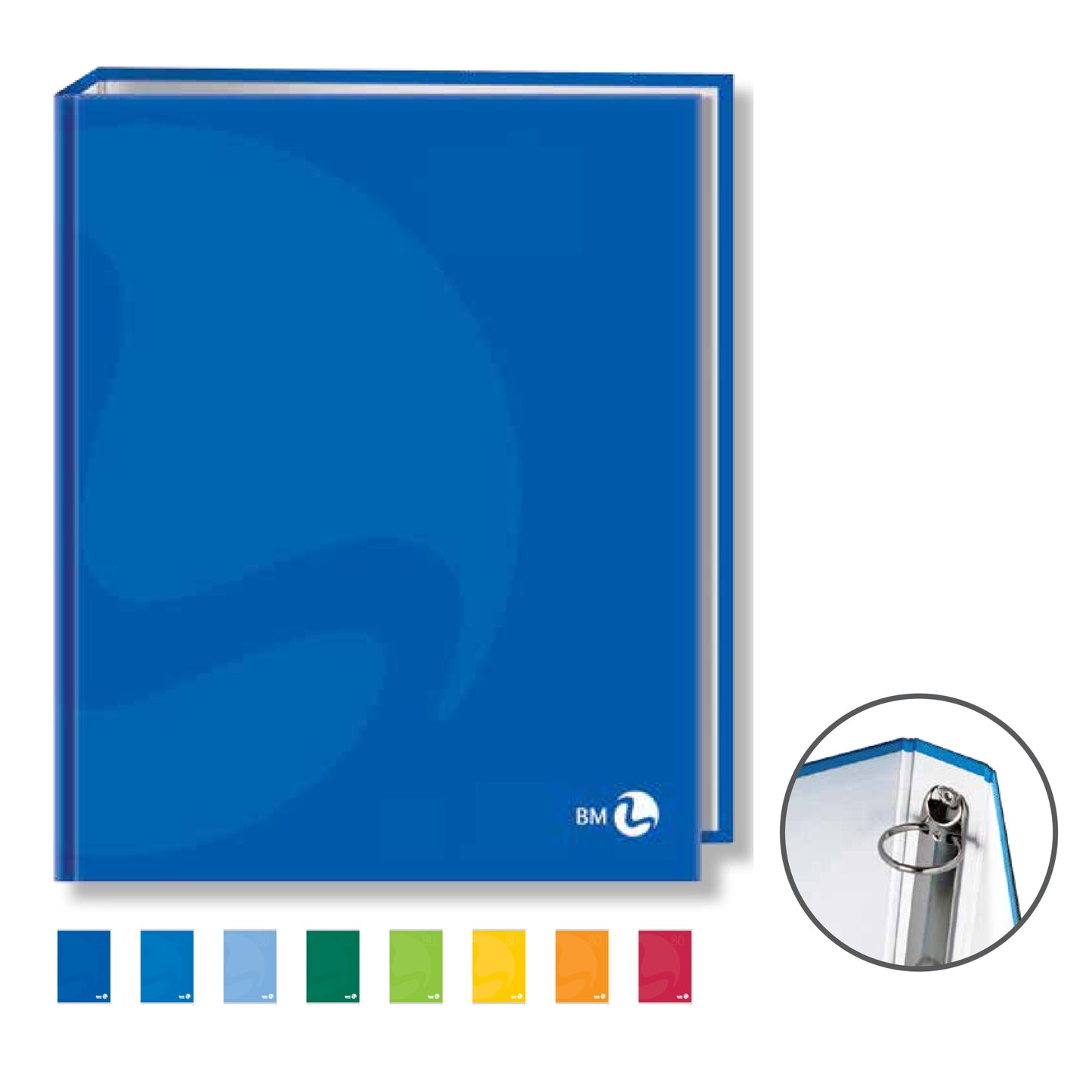 Raccoglitore Color - A4 - 4 anelli tondi 30 mm - dorso 4 cm - colori assortiti - BM
