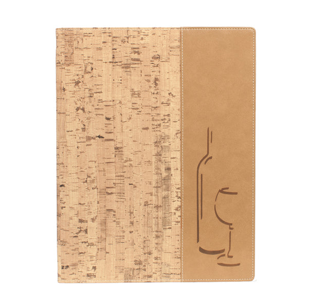Carta dei vini Design -  1 inserto doppio incluso - A4 - 24 x 34 cm - sughero - Securit