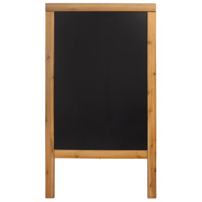 Lavagna Sandwich - cavalletto Teak - 69 x 125 cm - Securit