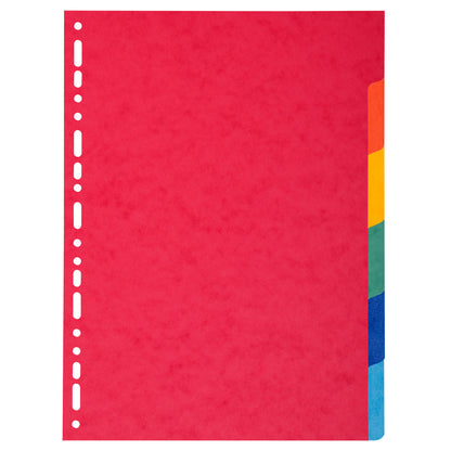 Separatore Forever - 6 tacche - cartoncino riciclato 220 gr - A4 - multicolore - Exacompta