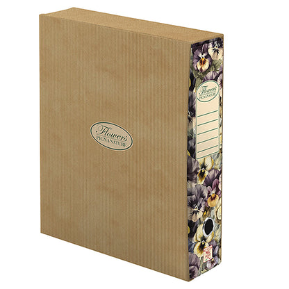 Registratore a leva Nature Flowers - protocollo - dorso 8cm - Pigna