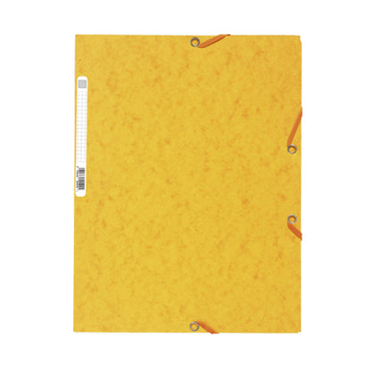 Cartella 3 lembi con elastico angolare - A4 - dorso 0,3 cm - cartoncino Lustrè - mix 10 colori standard - Exacompta