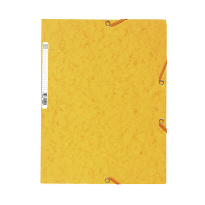 Cartella 3 lembi con elastico angolare - A4 - dorso 0,3 cm - cartoncino Lustrè - mix 10 colori standard - Exacompta
