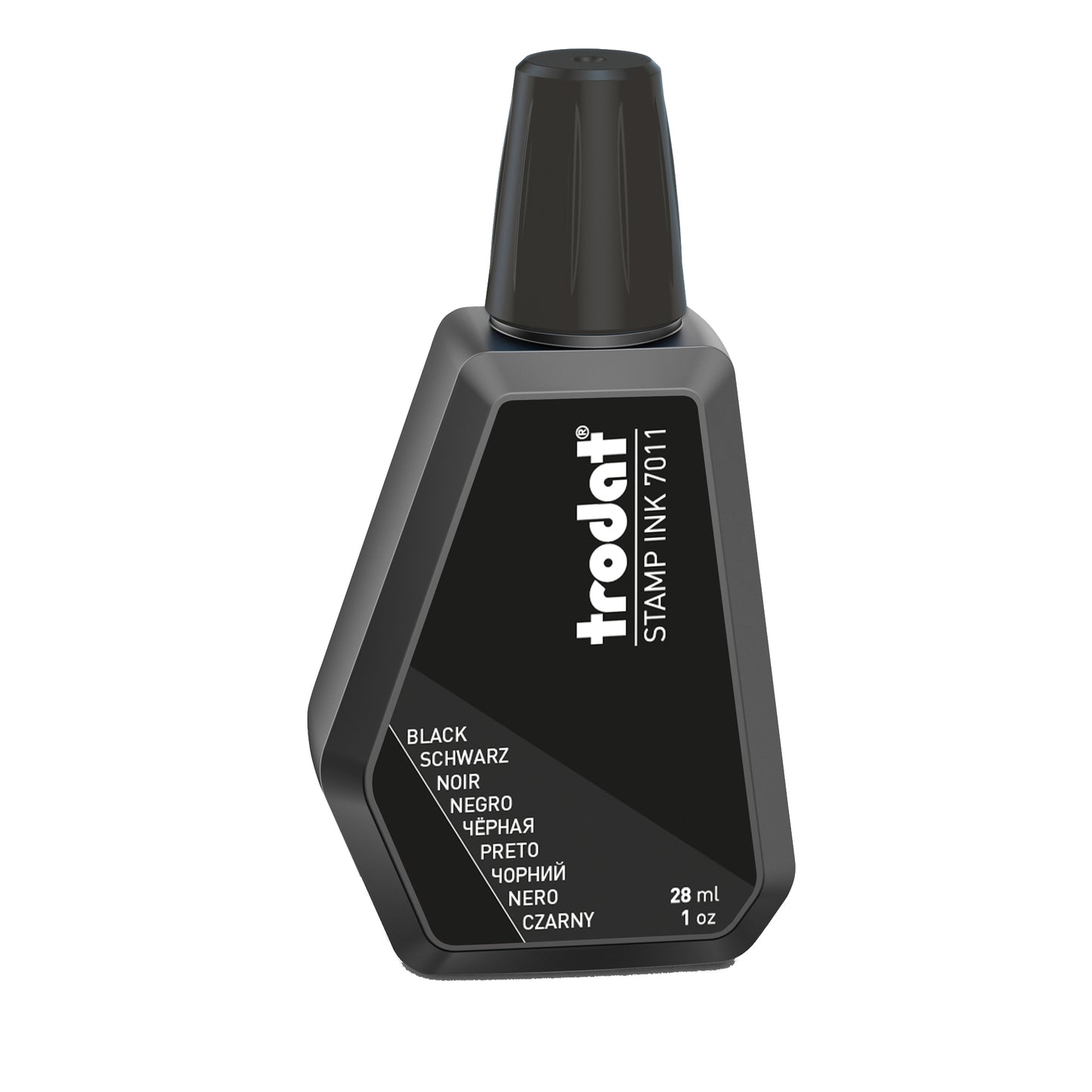 Inchiostro 7011 per timbro in gomma - 28 ml - nero - Trodat