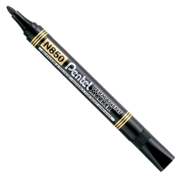 Marcatore permanente N850 - punta tonda - nero - linea Amiko - Pentel