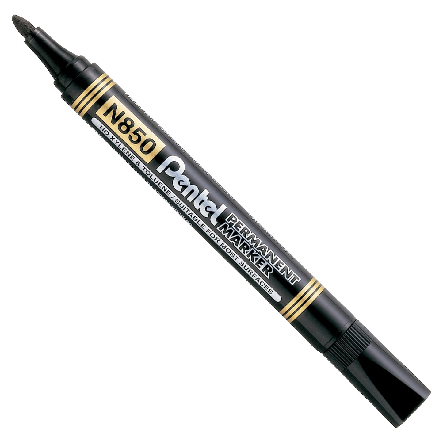 Marcatore permanente N850 - punta tonda - astuccio 4 colori assortiti - linea Amiko - Pentel