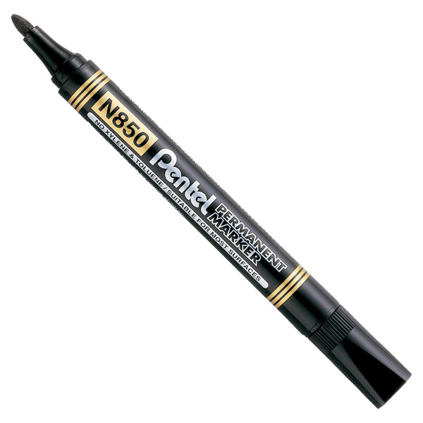 Marcatore permanente N850 - punta tonda - astuccio 4 colori assortiti - linea Amiko - Pentel