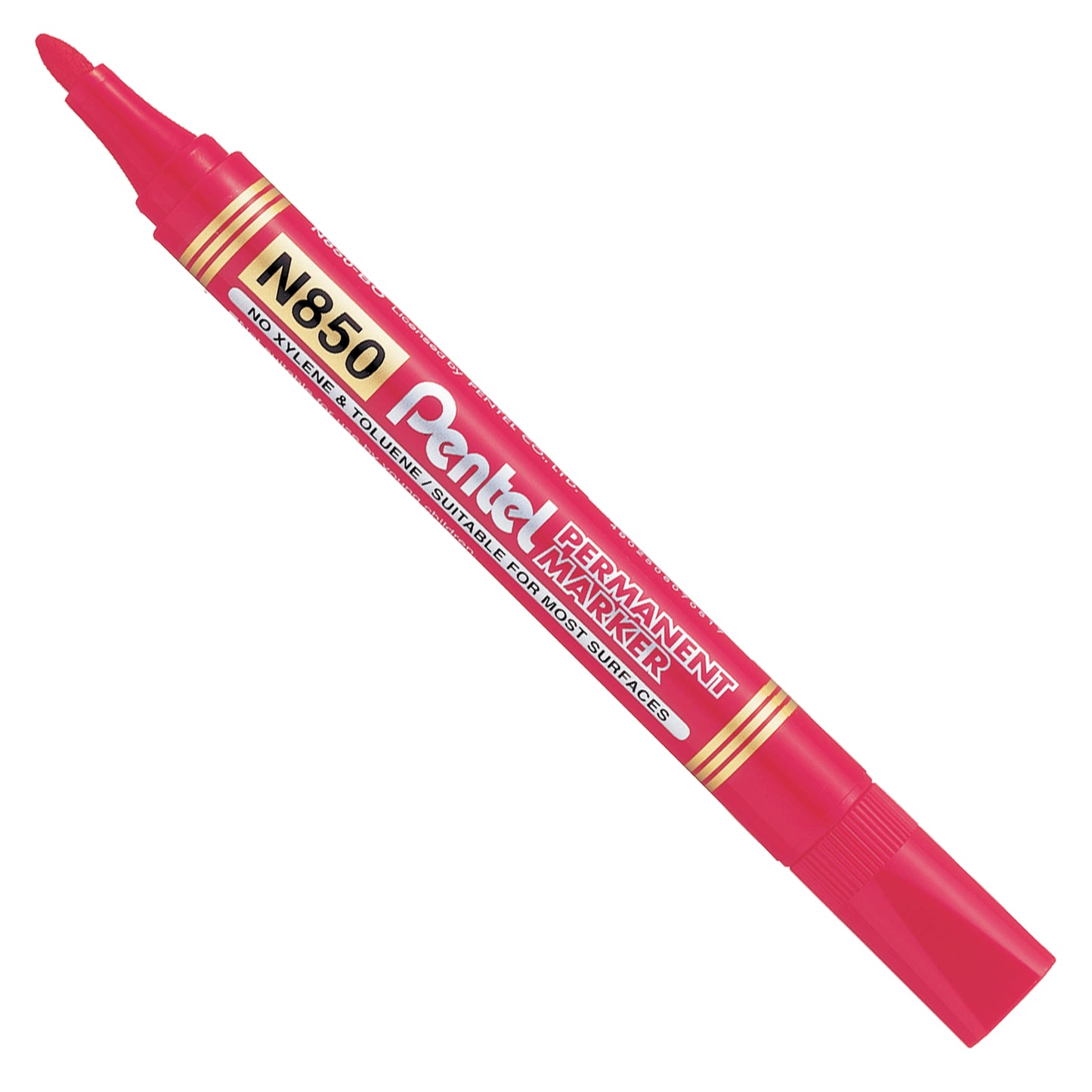 Marcatore permanente N850 - punta tonda - astuccio 4 colori assortiti - linea Amiko - Pentel