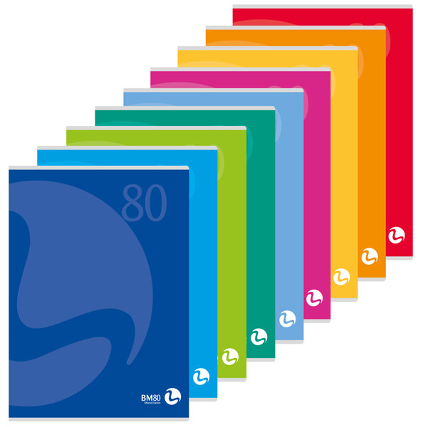 Maxiquaderno Color 80 - A4 - bianco - 80 fogli - 80gr - BM