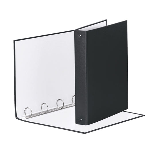Raccoglitore Meeting - 22 x 30 cm - 4 anelli tondi 30 mm - dorso 4 cm - PP - nero - Esselte