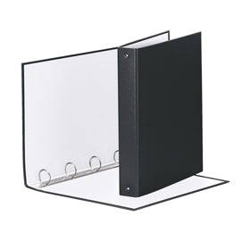 Raccoglitore Meeting - 22 x 30 cm - 4 anelli tondi 30 mm - dorso 4 cm - PP - nero - Esselte