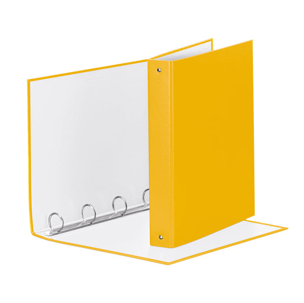 Raccoglitore Meeting - 22 x 30 cm - 4 anelli tondi 30 mm - dorso 4 cm - PP - giallo - Esselte