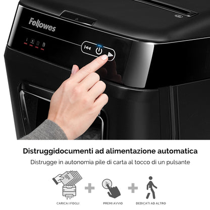 Distruggidocumenti AutoMax 200C - a frammenti - 32L - Fellowes