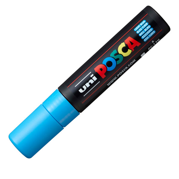Marcatore a base d'acqua Uni Posca PC17K - punta extra large a scalpello 15,0mm  - azzurro - Uni Mitsubishi