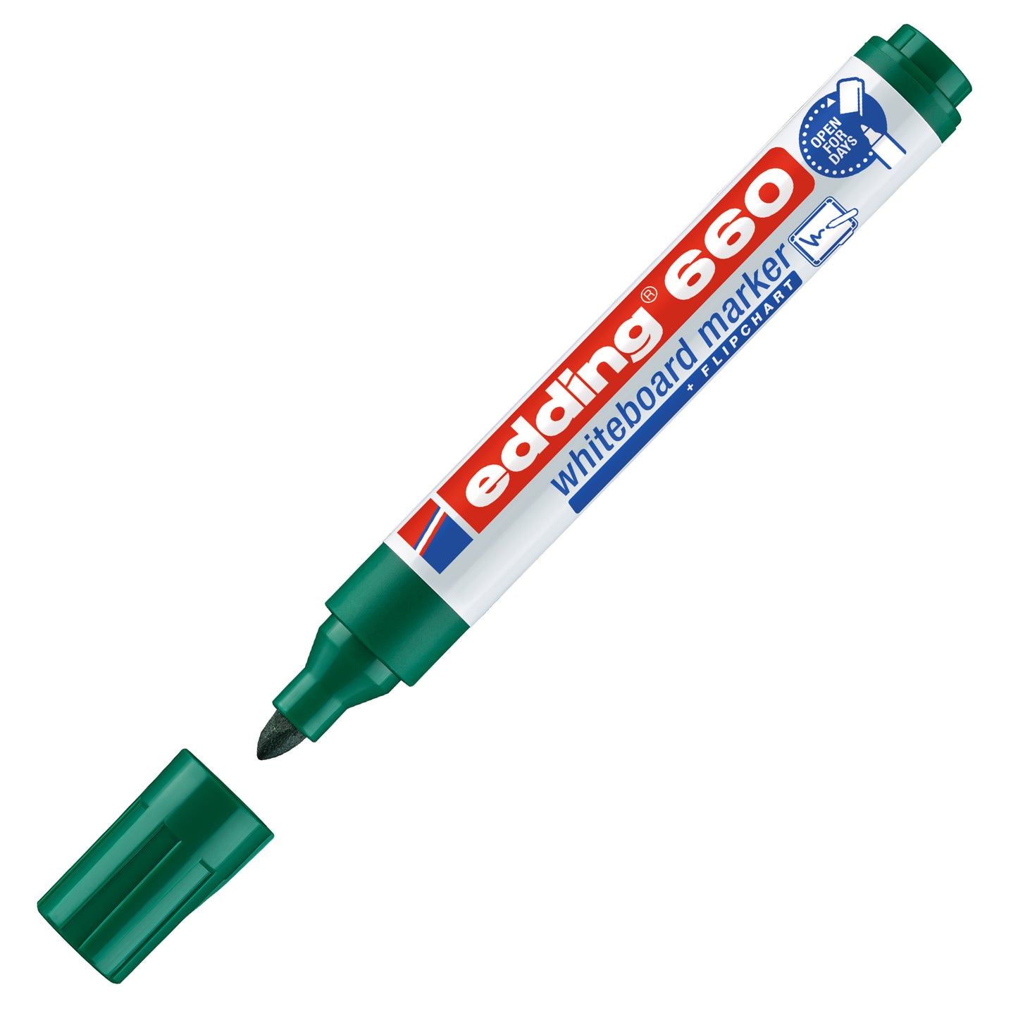 Marcatore per lavagne bianche 660 - punta conica - da 1,5 a 3 mm - Edding - astuccio 4 pezzi