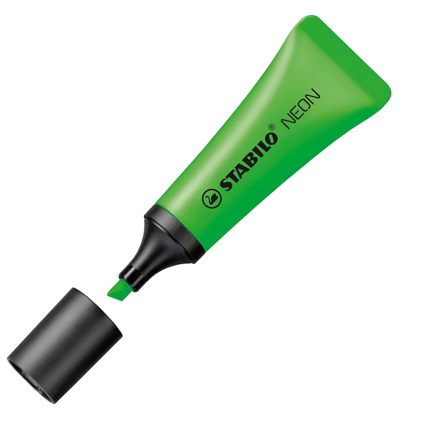 Evidenziatore stabilo Neon - punta a scalpello - tratto 2,00 - 5,00 mm - Stabilo - astuccio 4 pezzi
