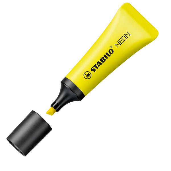 Evidenziatore stabilo Neon - punta a scalpello - tratto 2,00 - 5,00 mm - Stabilo - astuccio 4 pezzi