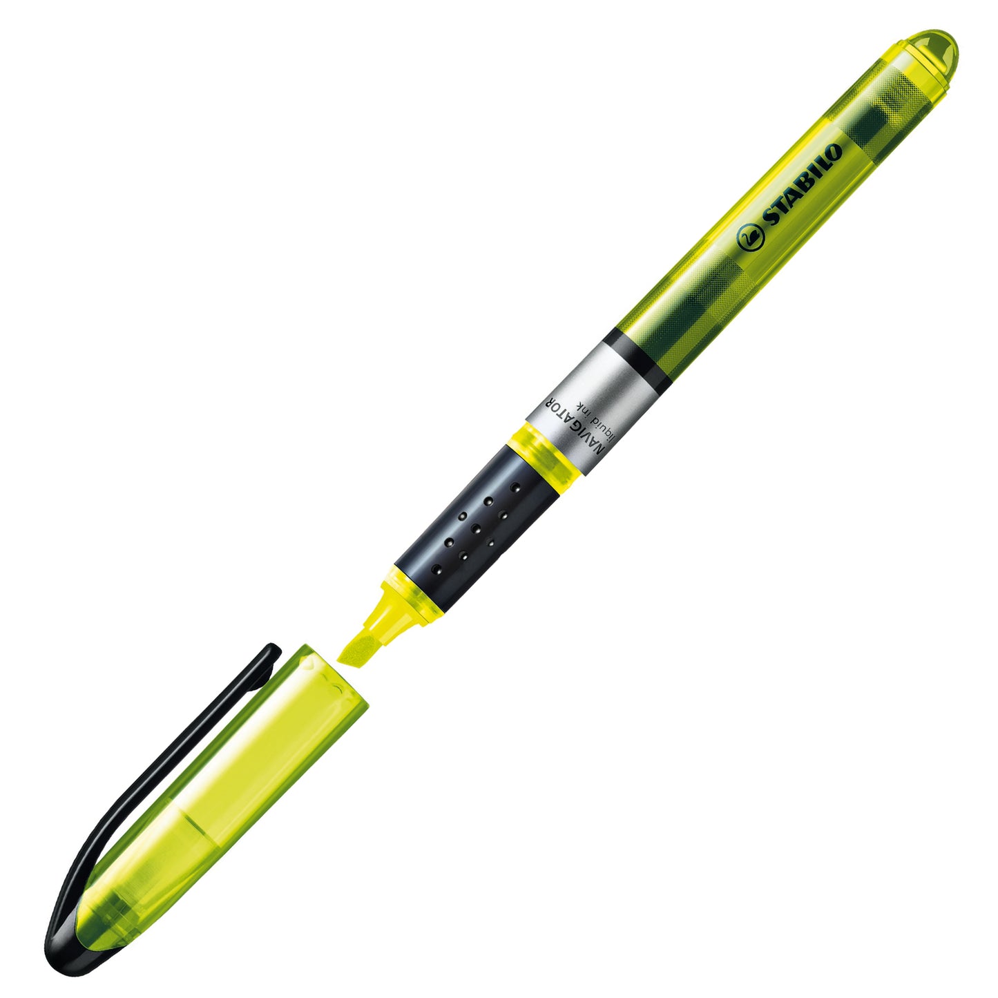 Evidenziatore Stabilo Navigator - punta a scalpello - tratto 1,00 - 4,00 mm - Stabilo - astuccio 4 pezzi