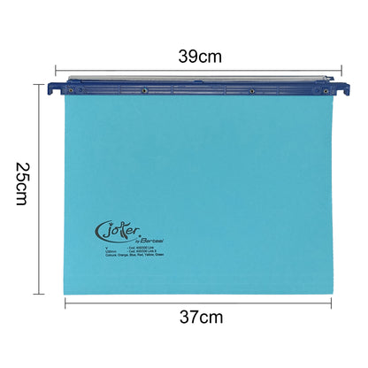 Cartella sospesa Joker - cassetto - interasse 39 cm - fondo U - 37 x 25 cm - blu - Bertesi