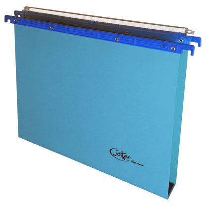 Cartella sospesa Joker - cassetto - interasse 39 cm - fondo U - 37 x 25 cm - blu - Bertesi