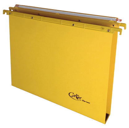 Cartella sospesa Joker - cassetto - interasse 39 cm - fondo U - 37 x 25 cm - giallo - Bertesi