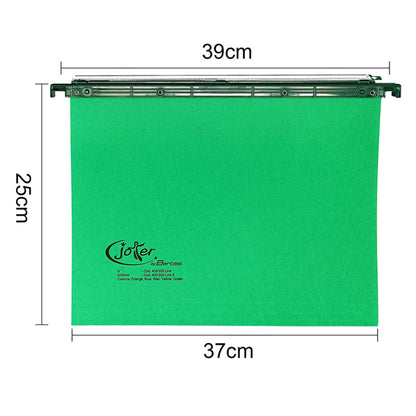 Cartella sospesa Joker - cassetto - interasse 39 cm - fondo U  - 37 x 25 cm - verde - Bertesi