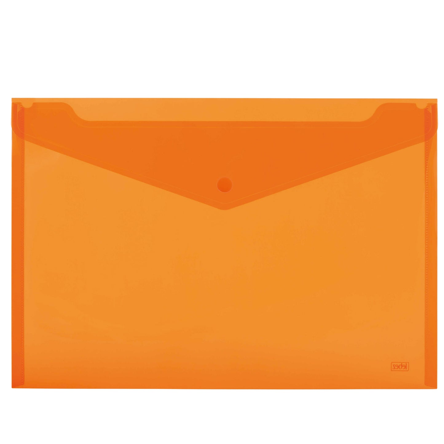 Busta con bottone - 33,5 x 23.5 cm - PP - colori assortiti fluo - Lebez - conf. 3 pezzi