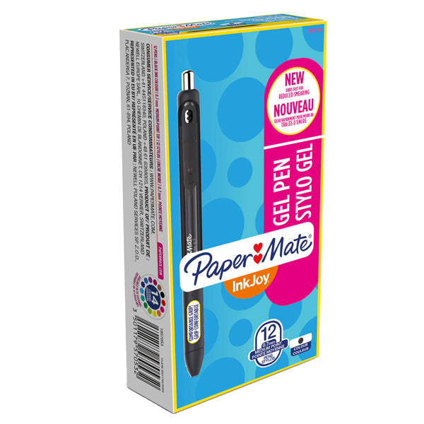 Penna a sfera a scatto Inkjoy Gel - punta 0,7mm - nero - Papermate