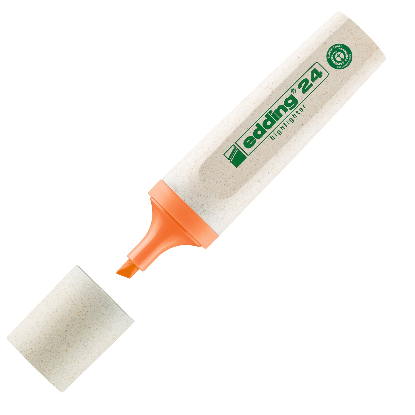 Evidenziatore 24 EcoLine - punta scalpello - da 2 a 5 mm - colori assortiti - Edding - astuccio 4 pezzi