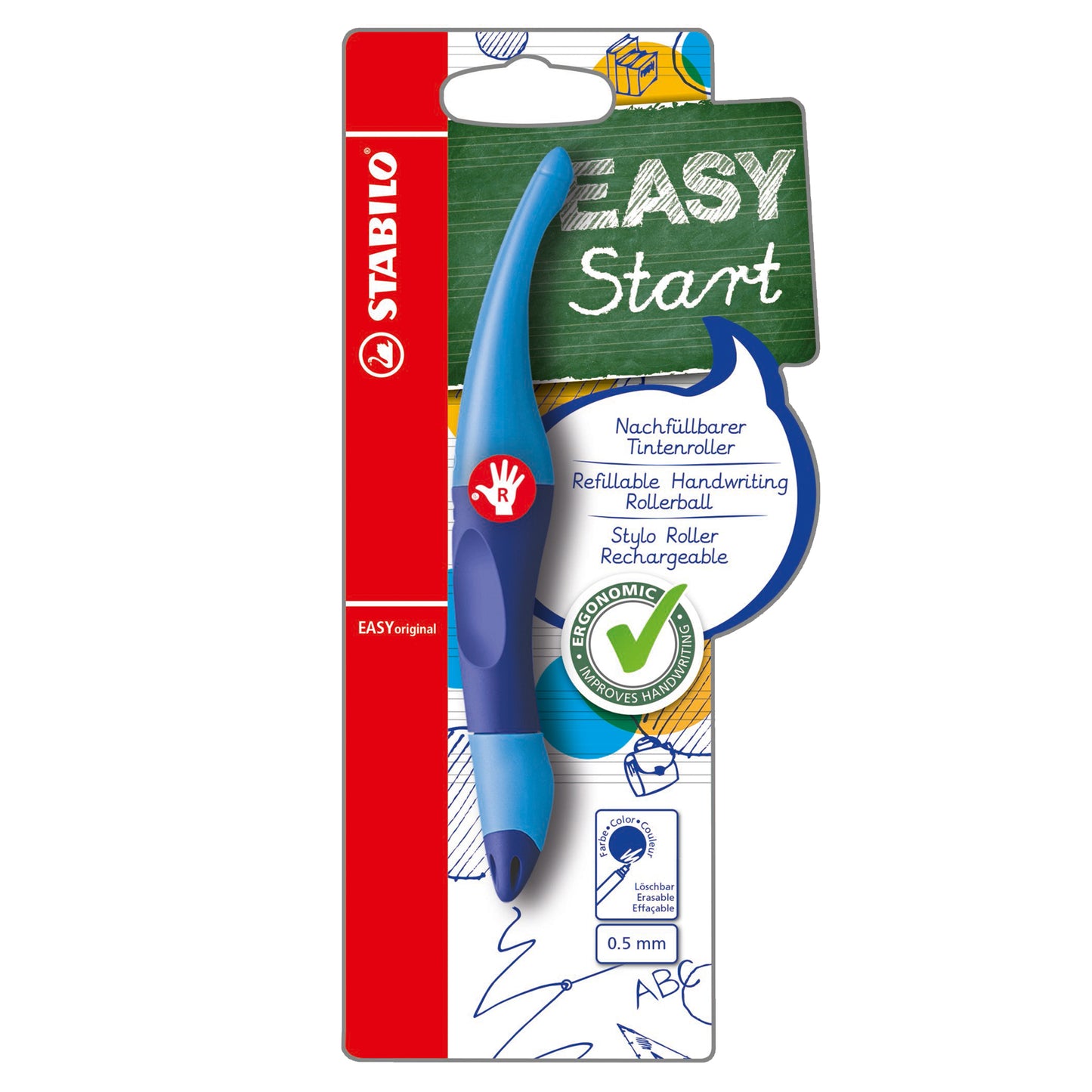 Penna sferografica Easyoriginal - per destrimani - blu - Stabilo