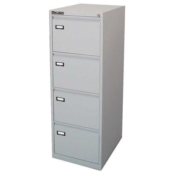 Classificatore Kubo - per cartelle sospese - 4 cassetti - 46 x 62 x 132cm - grigio - Bertesi