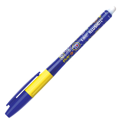 Penna sfera Gelocity Illusion - gel cancellabile - punta 0,7 mm - blu - Bic - conf. 12 pezzi