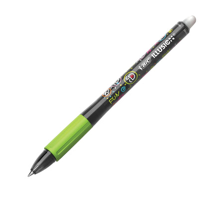 Penna sfera Gelocity Illusion - gel cancellabile - punta 0,7 mm - nero - Bic - conf. 12 pezzi