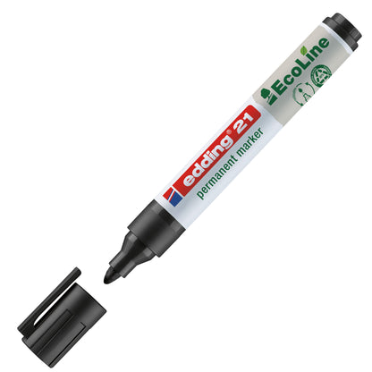 Marcatore permanente 21 Ecoline - punta conica - da 1,5 a 3 mm - colori assortiti - Edding - conf. 4 pezzi