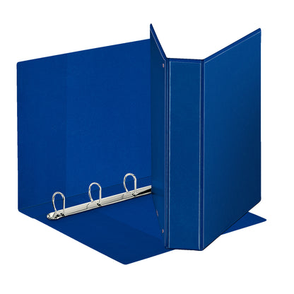 Raccoglitore personalizzabile Display - 22 x 30 cm - 4 anelli a D 50 mm - dorso 7,1 cm - blu - Esselte