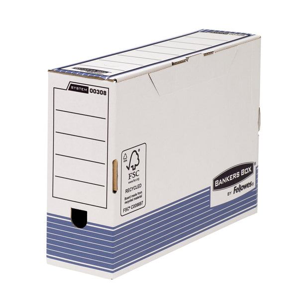Scatola archivio Bankers Box System - formato legale - 25,5 x 36 cm - dorso 10 cm - Fellowes