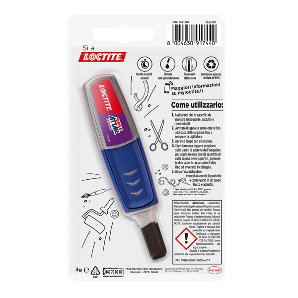Colla Super Attak Creative - 3 gr - trasparente - Loctite