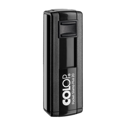 Timbro Pocket Stamp Plus 20 - 14 x 38 mm - 4 righe - autoinchiostrante - nero - Colop