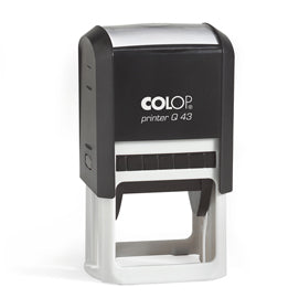 Timbro Printer Q 43 - 43 x 43 mm - 8 righe - quadrato - autoinchiostrante - nero - Colop
