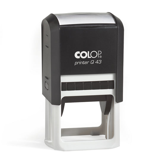 Timbro Printer Q 43 - 43 x 43 mm - 8 righe - quadrato - autoinchiostrante - nero - Colop