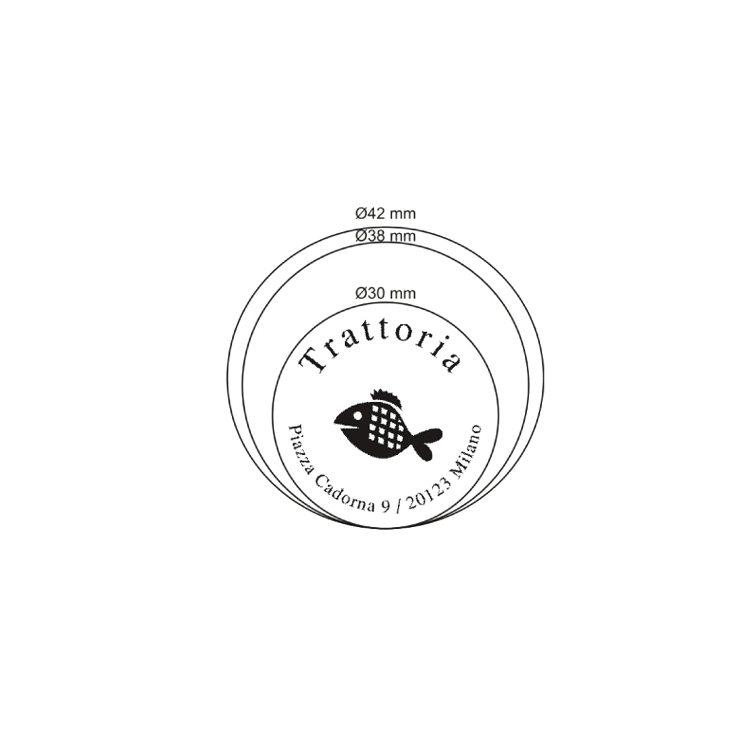 Timbro Original Printy 4630 - diametro 30 mm - Trodat