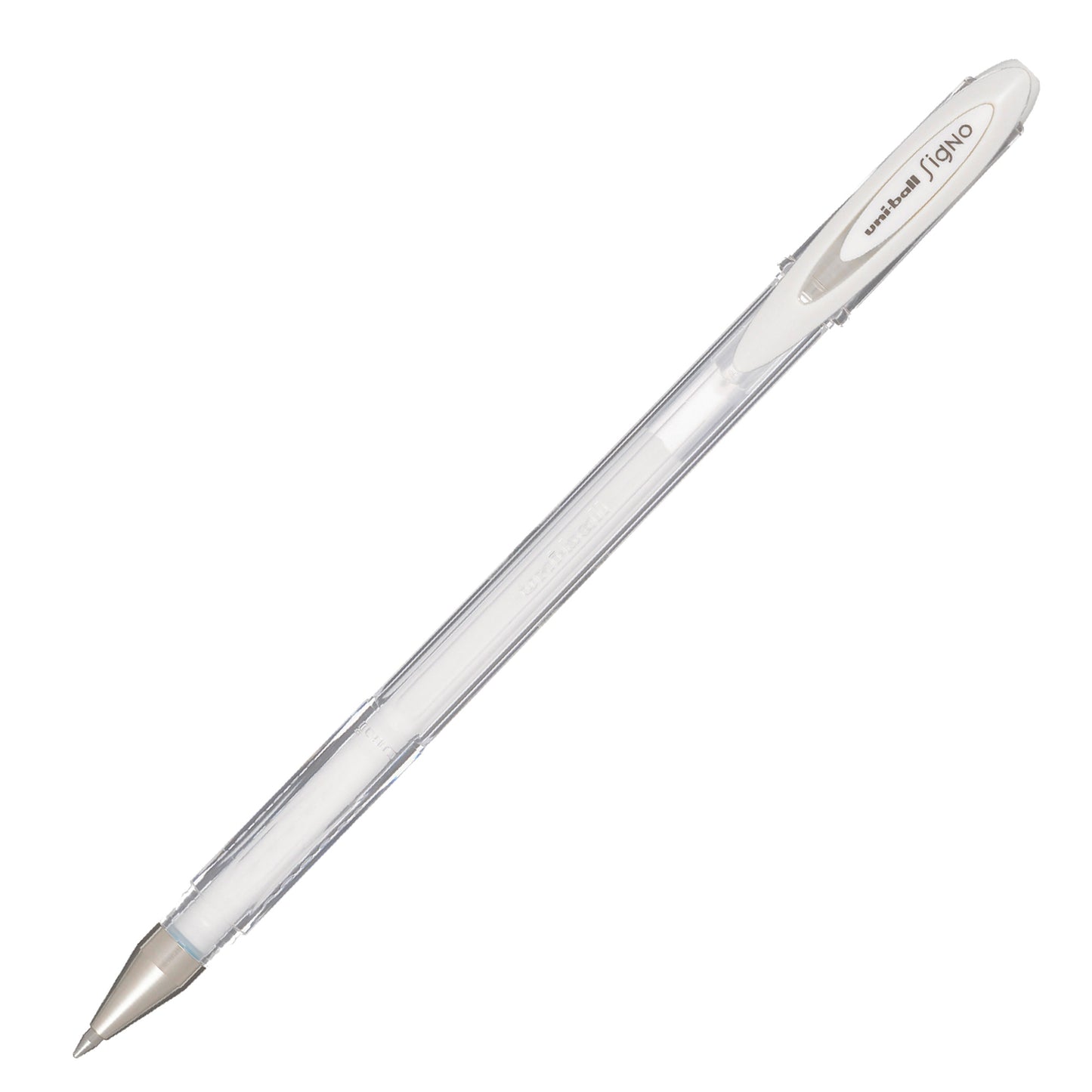 Penna a sfera gel con cappuccio Uni Ball Signo M120 - punta 0,7mm - bianco - Uni Mitsubishi
