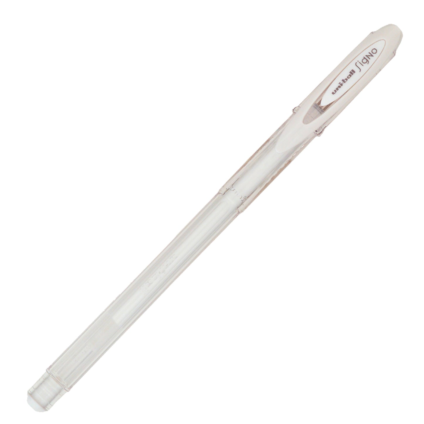 Penna a sfera gel con cappuccio Uni Ball Signo M120 - punta 0,7mm - bianco - Uni Mitsubishi
