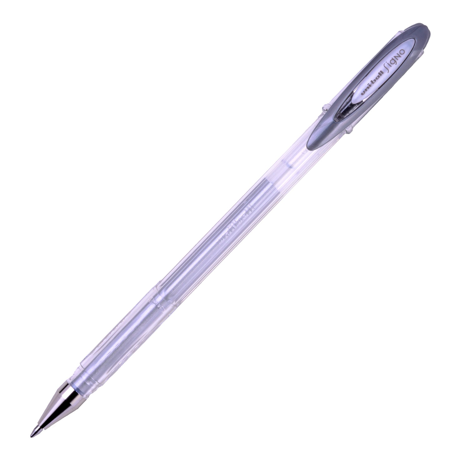 Penna a sfera gel con cappuccio Uni Ball Signo M120  - punta 0,8mm  - argento - Uni Mitsubishi