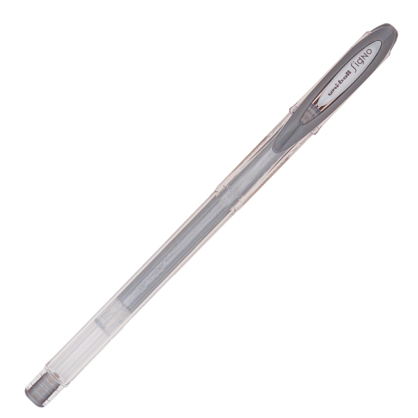 Penna a sfera gel con cappuccio Uni Ball Signo M120  - punta 0,8mm  - argento - Uni Mitsubishi