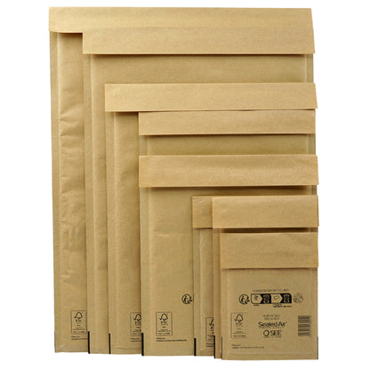 Busta imbottita Mail Lite Gold - H (27 x 36 cm) - avana - Sealed Air - conf. risparmio da 50 pezzi
